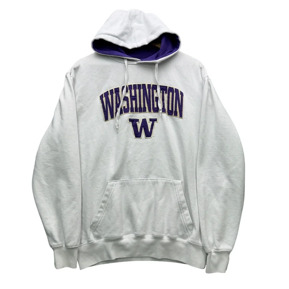 Stadium Athletics Washington Huskies‎ Hoodie Men's M White Long Sleeve Pullover